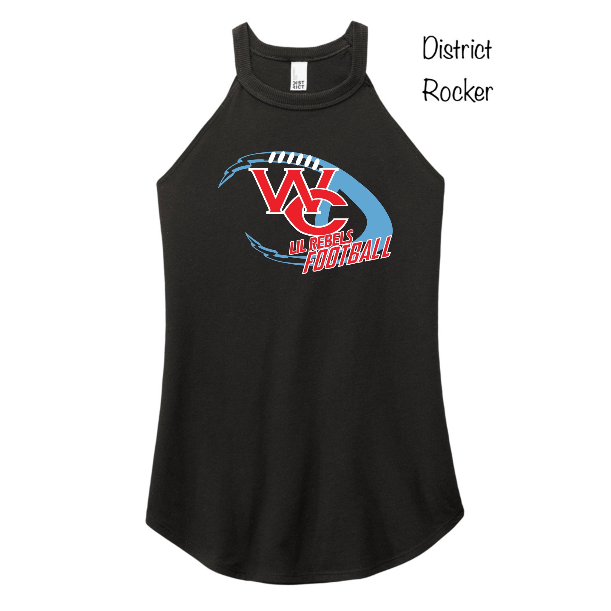 Lil Rebels Football District Rocker Tank