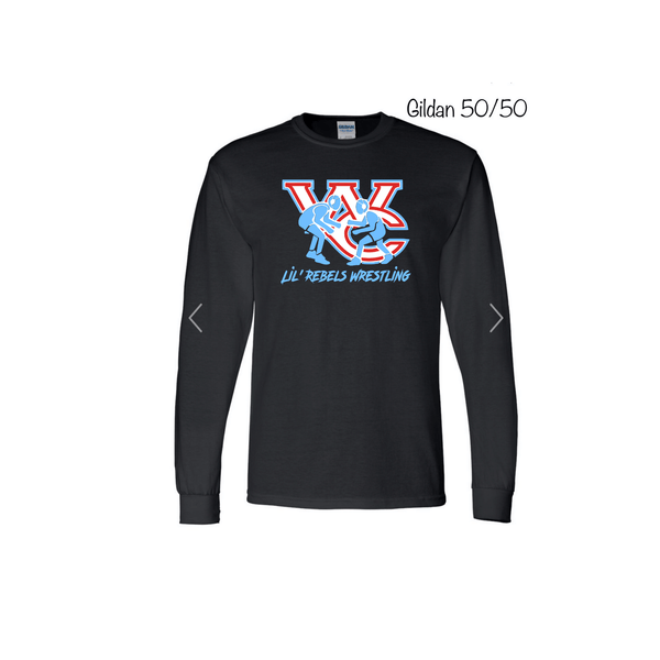 Lil Rebels Wrestling Gildan 50/50 Blend Long Sleeve - Adult Unisex