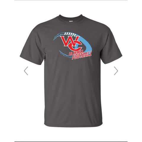 Lil Rebels Football Short Sleeve T