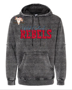 ❤️REBELS EXCLUSIVE🩵 Mineral Wash Hoodie