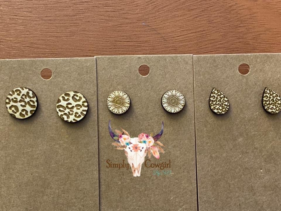 Laser Engraved Studs