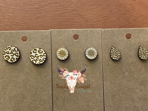 Laser Engraved Studs