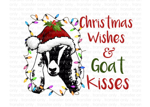 Merry Christmas Goat Kisses