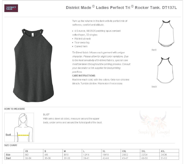 District Brand Rocker Tank - PREORDER