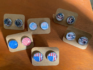 Patriotic Stud Earrings